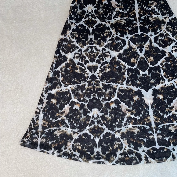 Topshop Mesh Pattern Long Sleeve Tight Dress - Picture 6 of 9